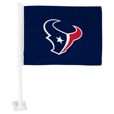 Fan Mats  LLC Houston Texans Car Flag Blue