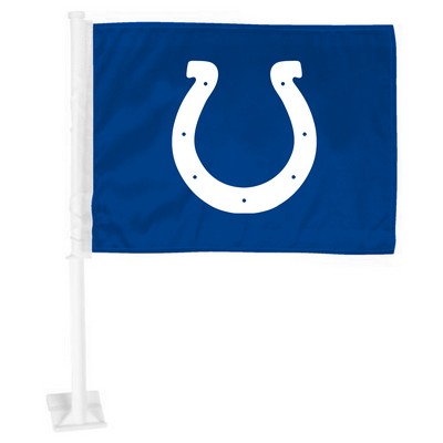 Fan Mats  LLC Indianapolis Colts Car Flag Blue