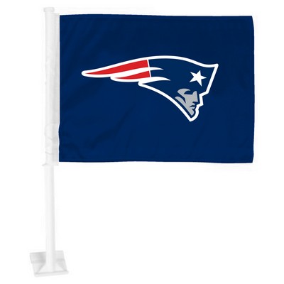 Fan Mats  LLC New England Patriots Car Flag Blue