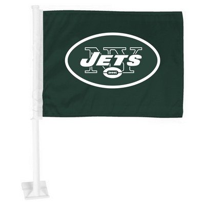 Fan Mats  LLC New York Jets Car Flag Green