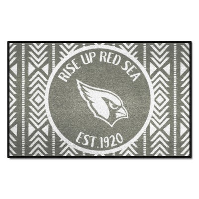 Fan Mats  LLC Arizona Cardinals Southern Style Starter Mat Accent Rug - 19in. x 30in. Gray