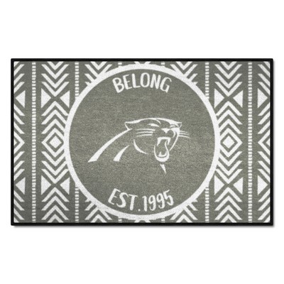 Fan Mats  LLC Carolina Panthers Southern Style Starter Mat Accent Rug - 19in. x 30in. Gray