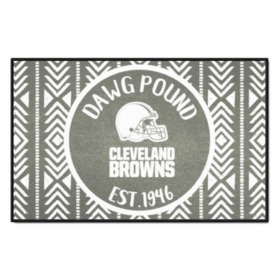 Fan Mats  LLC Cleveland Browns Southern Style Starter Mat Accent Rug - 19in. x 30in. Gray