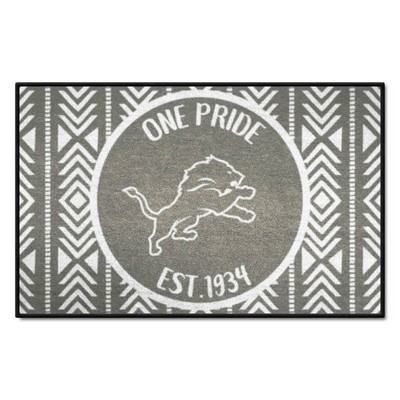 Fan Mats  LLC Detroit Lions Starter Mat Southern Style Gray