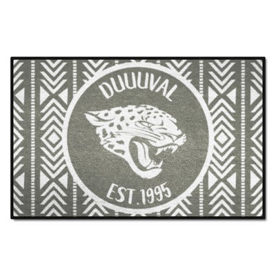 Fan Mats  LLC Jacksonville Jaguars Southern Style Starter Mat Accent Rug - 19in. x 30in. Gray