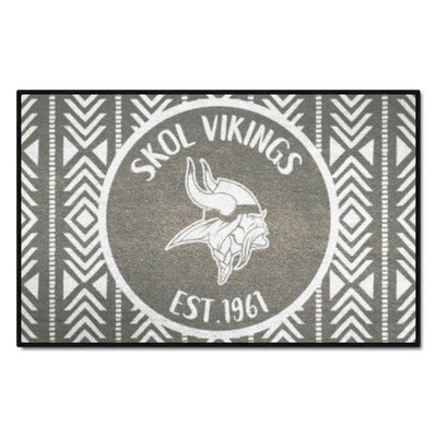 Fan Mats  LLC Minnesota Vikings Southern Style Starter Mat Accent Rug - 19in. x 30in. Gray