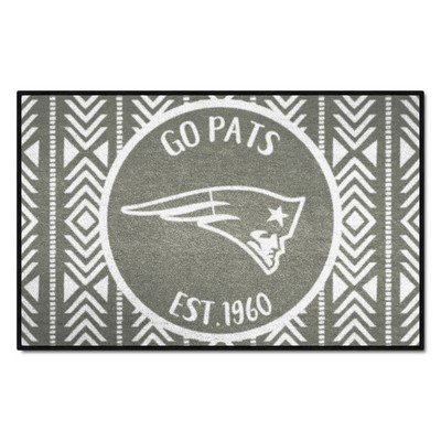 Fan Mats  LLC New England Patriots Southern Style Starter Mat Accent Rug - 19in. x 30in. Gray