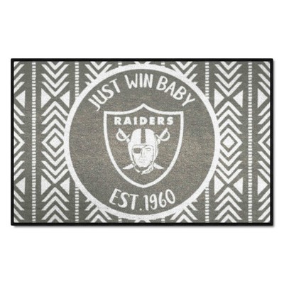 Fan Mats  LLC Las Vegas Raiders Southern Style Starter Mat Accent Rug - 19in. x 30in. Gray