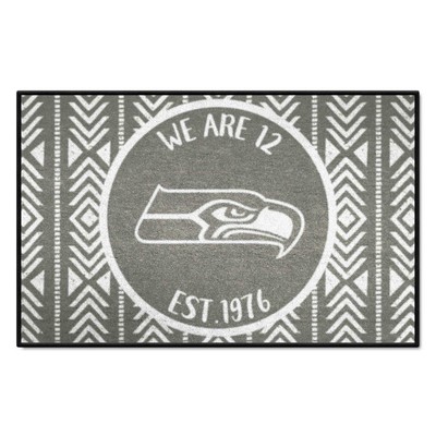 Fan Mats  LLC Seattle Seahawks Southern Style Starter Mat Accent Rug - 19in. x 30in. Gray