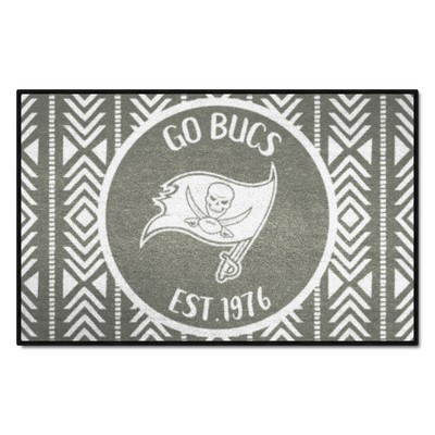 Fan Mats  LLC Tampa Bay Buccaneers Southern Style Starter Mat Accent Rug - 19in. x 30in. Gray