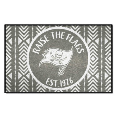 Fan Mats  LLC Tampa Bay Buccaneers Southern Style Starter Mat Accent Rug - 19in. x 30in. Gray