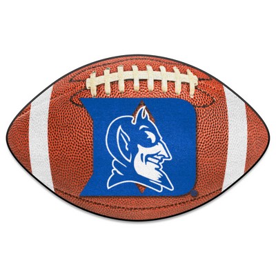 Fan Mats  LLC Duke Blue Devils Football Mat Brown
