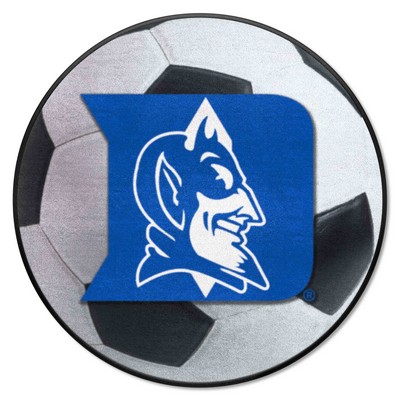 Fan Mats  LLC Duke Blue Devils Soccer Ball Mat White