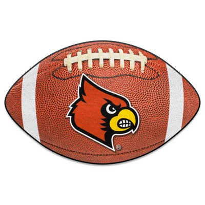 Fan Mats  LLC Louisville Cardinals Football Mat Brown