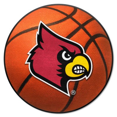Fan Mats  LLC Louisville Cardinals Basketball Mat Orange