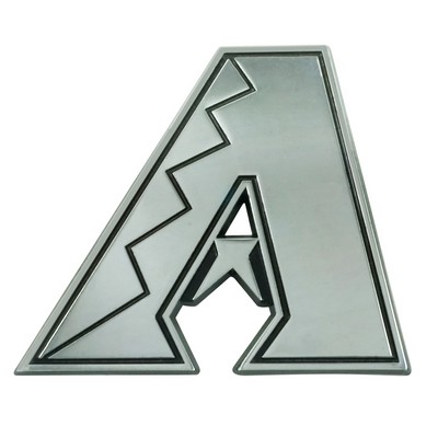 Fan Mats  LLC Arizona Diamondbacks 3D Chrome Metal Emblem Chrome