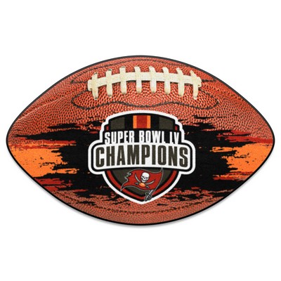 Fan Mats  LLC Tampa Bay Buccaneers  Football Rug - 20.5in. x 32.5in., 2021 Super Bowl LV Champions Brown