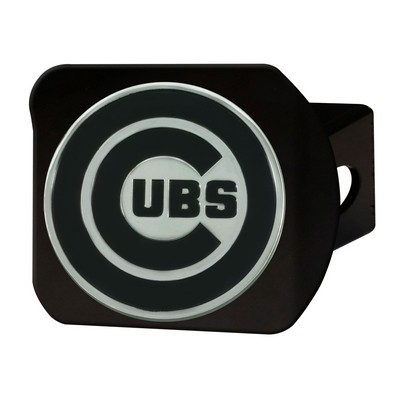 Fan Mats  LLC Chicago Cubs Hitch Cover Black Black
