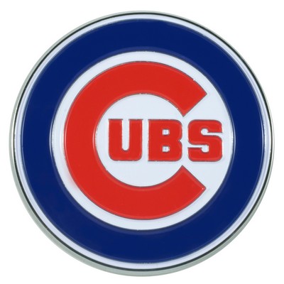 Fan Mats  LLC Chicago Cubs 3D Color Metal Emblem Blue