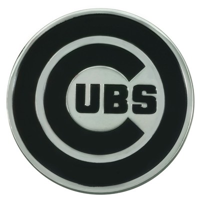 Fan Mats  LLC Chicago Cubs 3D Chrome Metal Emblem Chrome