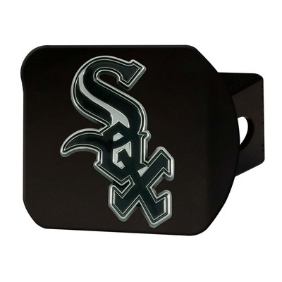Fan Mats  LLC Chicago White Sox Hitch Cover Black Black