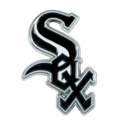 Fan Mats  LLC Chicago White Sox 3D Color Metal Emblem Black
