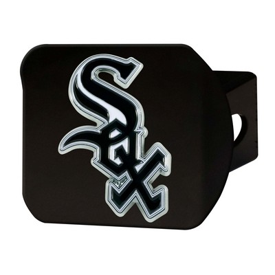 Fan Mats  LLC Chicago White Sox Color Hitch Cover Black Black