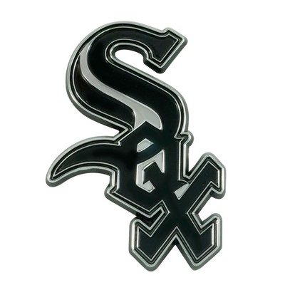 Fan Mats  LLC Chicago White Sox 3D Chrome Metal Emblem Chrome