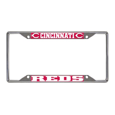 Fan Mats  LLC Cincinnati Reds License Plate Frame Red
