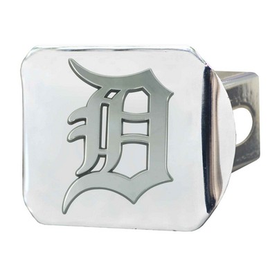 Fan Mats  LLC Detroit Tigers Hitch Cover Chrome Chrome