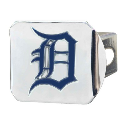 Fan Mats  LLC Detroit Tigers Color Hitch Cover Chrome Chrome