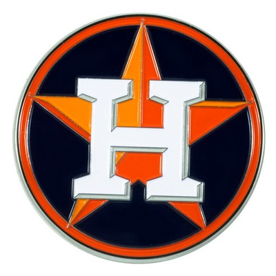 Fan Mats  LLC Houston Astros 3D Color Metal Emblem Orange