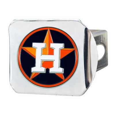 Fan Mats  LLC Houston Astros Color Hitch Cover Chrome Chrome