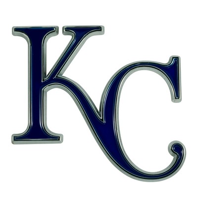Fan Mats  LLC Kansas City Royals 3D Color Metal Emblem Blue