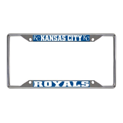 Fan Mats  LLC Kansas City Royals License Plate Frame Blue