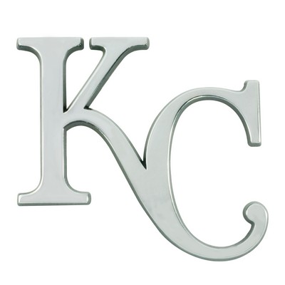 Fan Mats  LLC Kansas City Royals 3D Chrome Metal Emblem Chrome