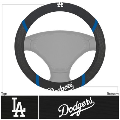 Fan Mats  LLC Los Angeles Dodgers Steering Wheel Cover Black