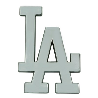 Fan Mats  LLC Los Angeles Dodgers 3D Chrome Metal Emblem Chrome
