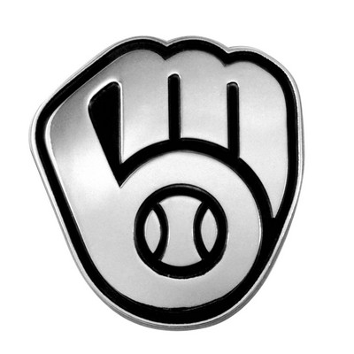 Fan Mats  LLC Milwaukee Brewers Chrome Emblem Chrome