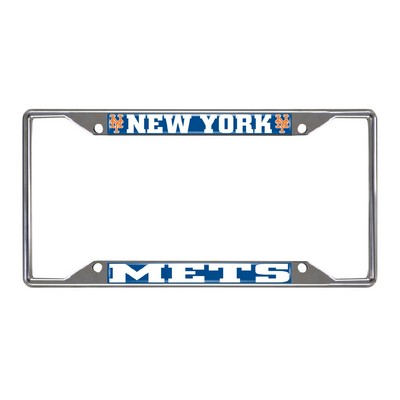 Fan Mats  LLC New York Mets License Plate Frame Navy