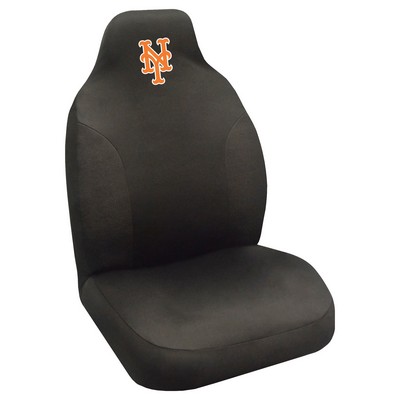 Fan Mats  LLC New York Mets Embroidered Seat Cover Black