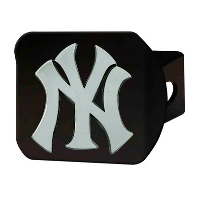 Fan Mats  LLC New York Yankees Hitch Cover Black Black
