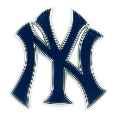 Fan Mats  LLC New York Yankees 3D Color Metal Emblem Navy