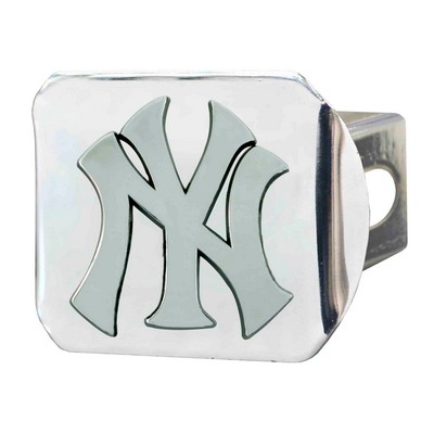 Fan Mats  LLC New York Yankees Hitch Cover Chrome Chrome