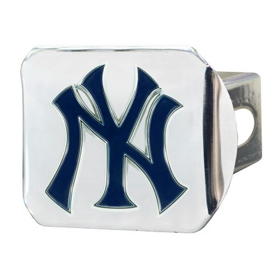 Fan Mats  LLC New York Yankees Hitch Cover - 3D Color Emblem Chrome