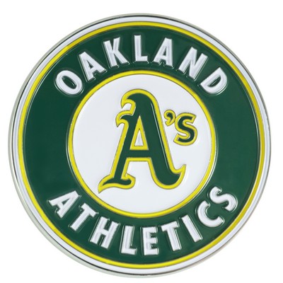 Fan Mats  LLC Oakland Athletics 3D Color Metal Emblem Green