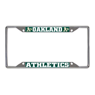 Fan Mats  LLC Oakland Athletics License Plate Frame Green