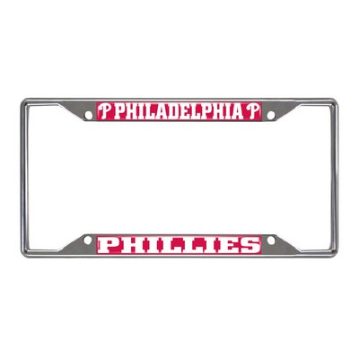 Fan Mats  LLC Philadelphia Phillies License Plate Frame Red
