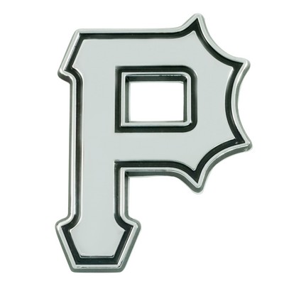 Fan Mats  LLC Pittsburgh Pirates 3D Chrome Metal Emblem Chrome