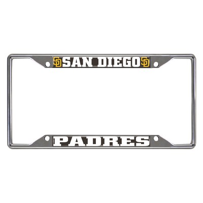 Fan Mats  LLC San Diego Padres License Plate Frame Brown